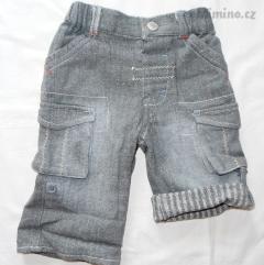 M176. Plátěné kalhoty riflového vzhledu 3-6 měs.