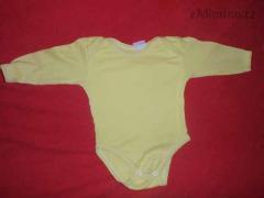 Hořčicově žluté body, dl. rukáv 62/68