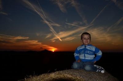 Kubík a západ slunce 30.9.2012