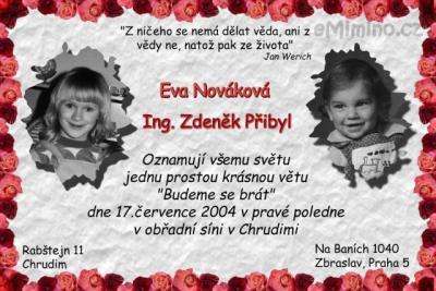Svatební oznámení