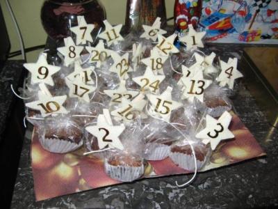 adventní kalendář - brownies