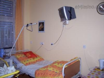 Sdílený lůžkový pokoj.
