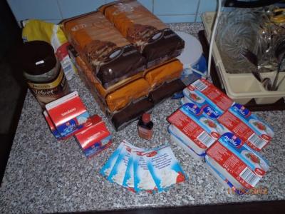 suroviny na tiramisu,