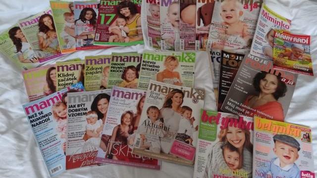 Časopisy Maminka, Máma a já, Betynka, Miminko