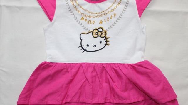 AD147. Letní šaty s Hello Kitty 3 měs.