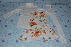 Slavnostní set, šaty, rolák, punčošky 110/116 N.O.V.Ý