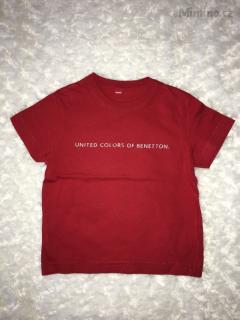 Červené tričko Benetton