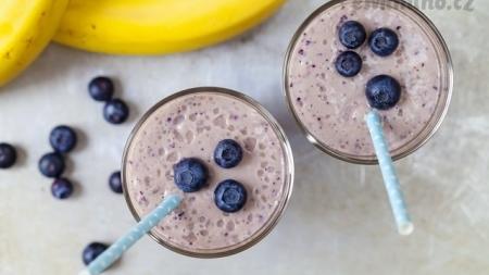 Banánovo-borůvkové smoothie