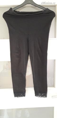 1059 - těhotenské 3/4 legíny s krajkou H&M