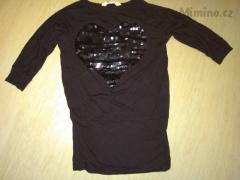 Černé triko H&M 134