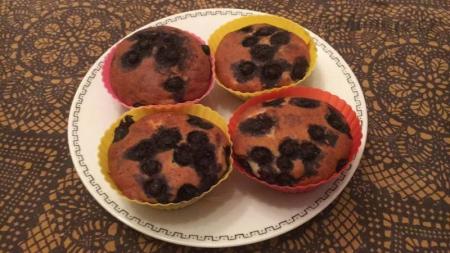 Borůvkové muffiny s tvarohem