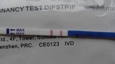 Těhotenský test, proužkový