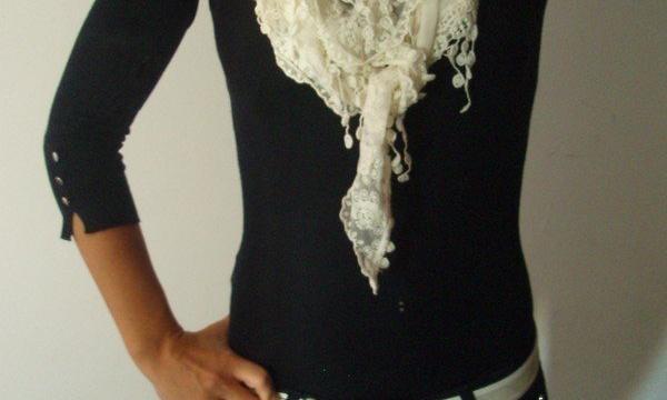 Krémový šál/šátek Orsay