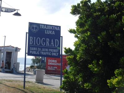 Biograd, a čekání na trajekt