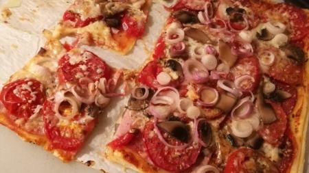 Pizza z listového těsta