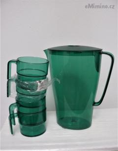 set konvice + 4 šálky