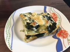 Vegetariánské lasagne se špenátem mají skvělou chuť díky medvědímu česneku, moc doporuučuju k ochuce