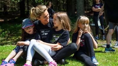 Katka Novotná měla k dětem vždy velmi blízko. Zdroj: archiv Kateřiny Novotné