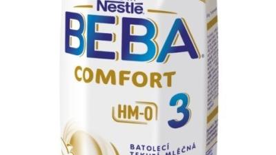Novinka BEBA Comfort HM-O tekutá v praktickém balení. Zdroj: Nestlé.