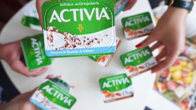Jogurty Activie mají různé příchutě. Vyzkoušejte například kokos, špalda a kakao.