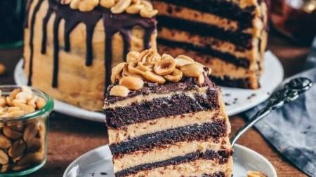 Snickers Dort (Vegan)