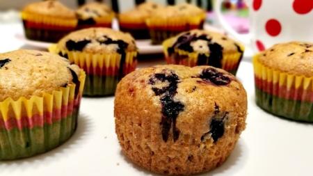 Borůvkovo-vanilkové muffiny