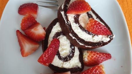 Low carb roláda s mascarpone