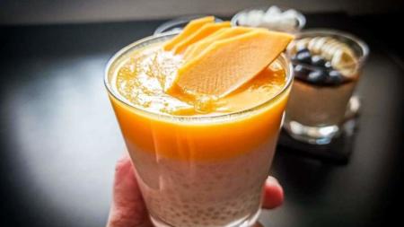 Mangové smoothie s tapiokou
