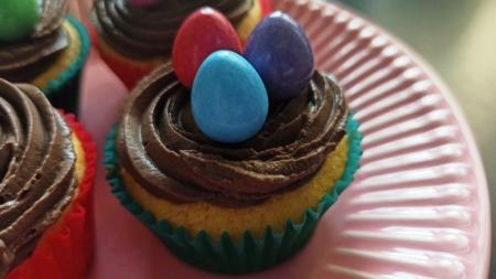 Velikonoční muffiny a krém z mascarpone
