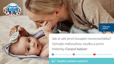 2. den: Jak si užít první koupání? Vyhrajte osušku a hřebínky Canpol babies