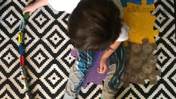 Typicky atypické chování – řazení hraček do nekonečné řady / Zdroj: redakce