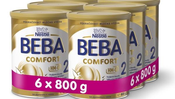 Beba Comfort, nová receptura s oligosacharidy vyvinutá po vzoru mateřského mléka, Zdroj: Nestlé.