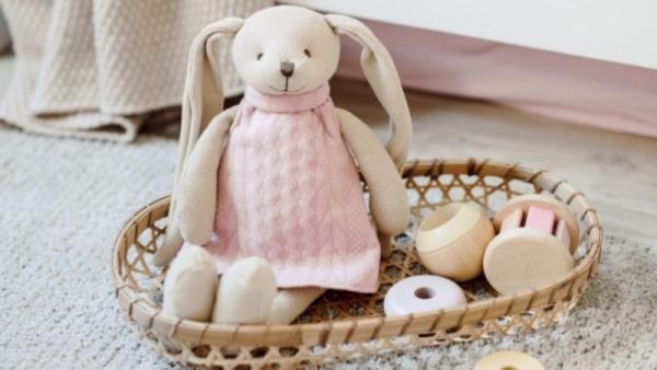 Plyšové hračky občas pomohou s pláčem stejně dobře jako dudlík. Zdroj: Canpol babies