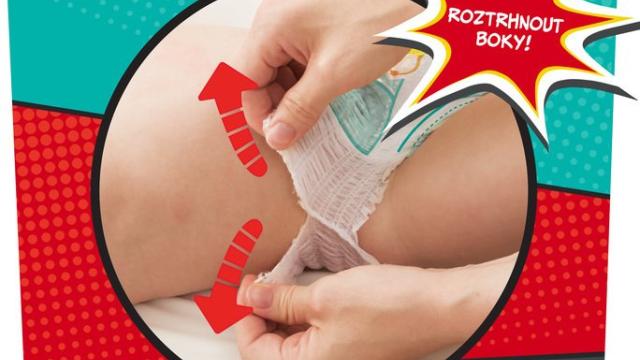 Přebalení během minuty? Pampers Pants! Zdroj: Pampers