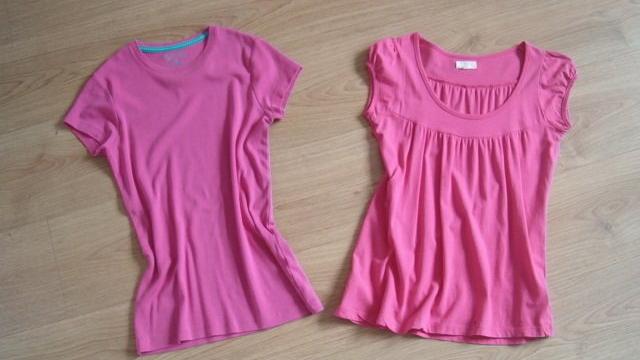 Růžové tričko TU a tunika New Look vel. 158/164/S