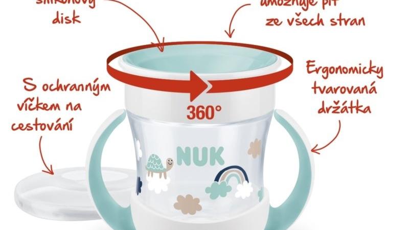 Učící hrneček je vyroben pro potřeby našich nejmenších. Zdroj: NUK.