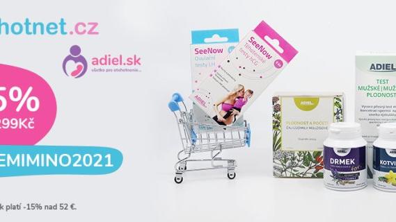 Využijte kódu a získejte 15% slevu pro nákup! otěhotnět.cz.