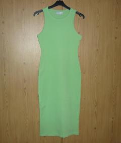Neonově zelené šaty Bershka