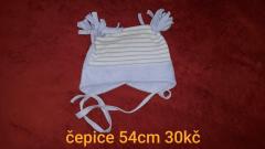 zimní čepice 54cm