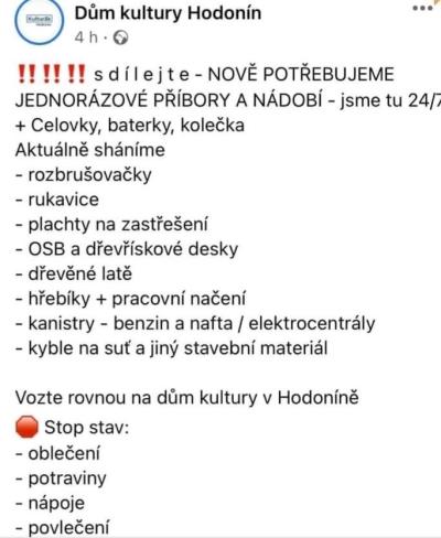 Domácnost | Katastrofa na Moravě