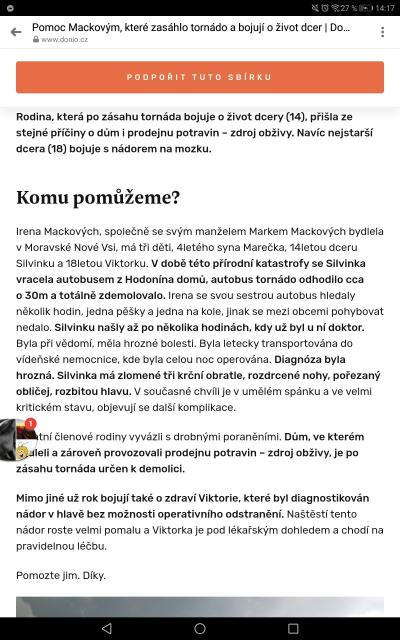 Domácnost | Katastrofa na Moravě