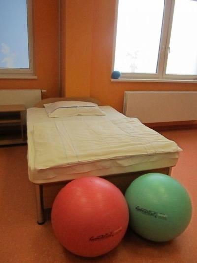 Porodnice Klatovy. Klatovská nemocnice a.s., Gynekologicko-porodnické oddělení: Porodní postel je také možností.