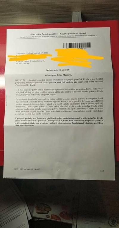 Sociální dávky, PPM, rodičovský příspěvek | Změna místní příslušnosti krajských poboček úřadu práce