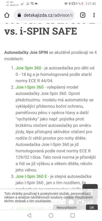 Autosedačky | Rozdíl mezi i-Spin 360 a Spin 360?