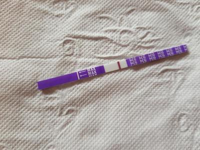 Testování a těhotenský test | Duch po uschnutí testu