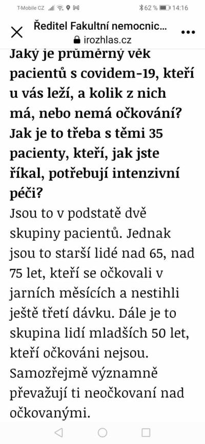 Koronavirus v ČR | Nechci očkování