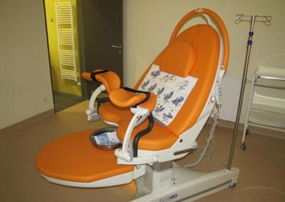 Porodnice Milosrdných Bratří Brno, Gynekologicko-porodnické oddělení: Připravený porodní box.