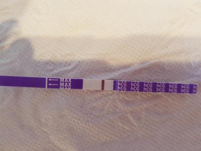 Testování a těhotenský test | Duch po uschnutí testu