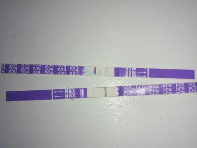 Testování a těhotenský test | Slabý proužek na testu