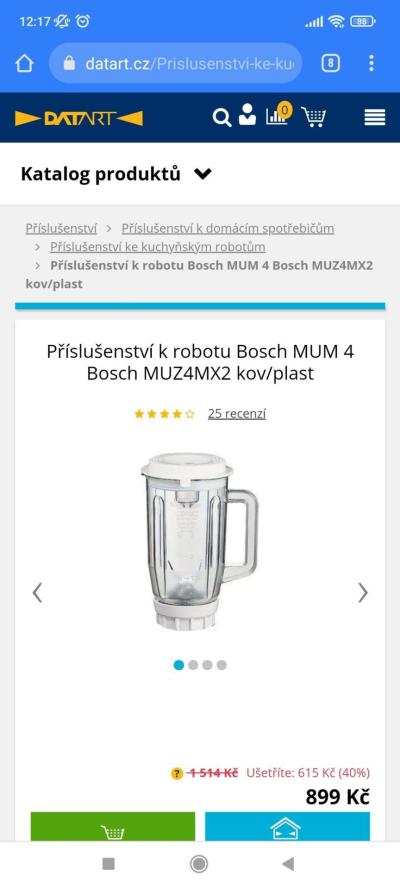 Domácí spotřebiče | Bosch mum 4